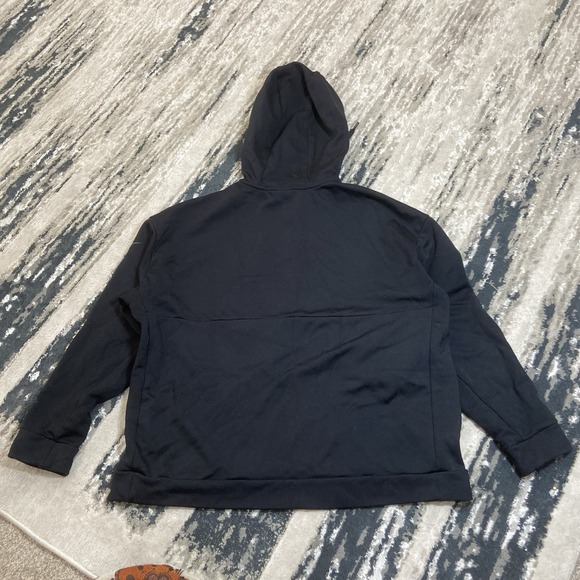 Nike Women's  Plus Size‎ Black Loose Fit Quarter Zip Pullover Hoodie Size Large - Picture 4 of 7